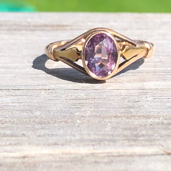 Soviet era 14k alexandrite ring - Picture 2 of 15